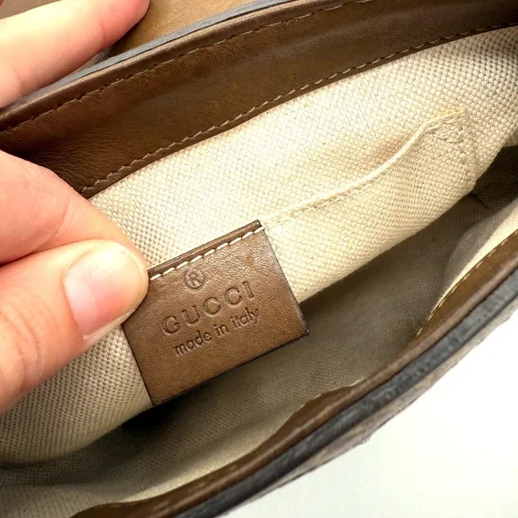 Gucci Small Brown Fur Accent Smilia Bag